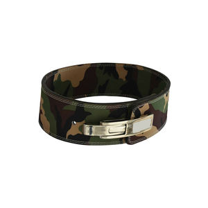 Ceinture de soutien lombaire personnalisable unisexe en cuir de vachette, robuste, antidérapante, réglable, offrant une protection complète pour la musculation - Product Image 3