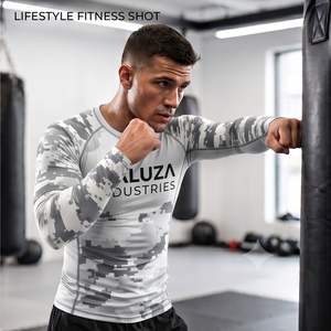 Wholesale Custom Heat-Transfer Printed Short Sleeve Rash Guard BJJ MMA Grappling <b>Compression</b> Shirt Men Swimming Jersey 100% - Product Image 4