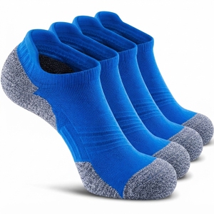 Chaussettes de sport en nylon tricotées personnalisées avec logo pour cyclisme et course à pied, chaussettes d'été respirantes à compression rapide pour jeunes - Product Image 5