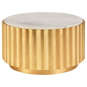 Mesa de Centro de Mármol y Latón a Medida, Diseño Contemporáneo para Muebles de Sala de Estar, Nueva Llegada, Superventas - Product Image 5