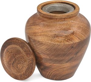 Wood Rectangle Cremation <b>Box</b> for Adult Male Female | Modern Minimalist <b>Memorial</b> Burial Urn Non-Slip Pads | Wholesale Supplies - Product Image 5