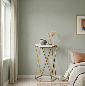 Luxury Hexagon Marble <b>Side</b> <b>Table</b> Modern <b>Gold</b> Metal End <b>Table</b> Geometric Living Room Coffee <b>Table</b> Nightstand - Product Image 5