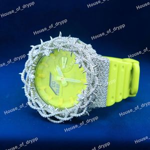 Reloj de Lujo para Hombre, Modificado, con Esfera de Neón, Diamantes Moissanite VVS, Plata 925, Totalmente Automático - Product Image 2