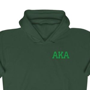 เสื้อฮู้ดขนแกะแบบสวมหัวสีเขียวมีฮู้ดพิมพ์ลายขนแกะ unisex เสื้อผ้าสโมสรกรีก OEM ODM - Product Image 5