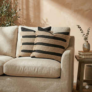 Cotton Jute <b>Cushion</b> Vintage Design Jute Handmade Twine Woven Pillow & <b>Cushion</b> Cases for Home Decor in Living Room & Bedroom - Product Image 1