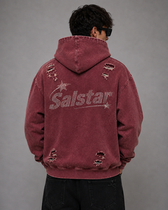 เสื้อยืดพิมพ์ลายเพชรแบบทำสีซีดสไตล์วินเทจคุณภาพสูงสั่งทำได้ตามต้องการ ผลิตจากผ้าฝ้าย สตรีทแวร์ โรงงานรับผลิตแบบ OEM ODM - Product Image 2