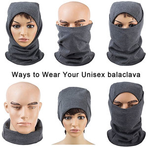 Vente en gros de balaclavas OXLO LEATHER personnalisés avec logo, couvrant tout le visage, unisexe, 100% coton polyester, respirant, imperméable, pour l'extérieur - Product Image 3