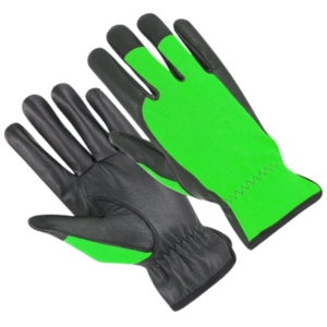 JNM SAFETY Goat Grain Leather Adjustable Wristlet <b>Driver</b> Construction Safety <b>Gloves</b> Anti-static Anti-Vibration Heat Resistant - Product Image 2