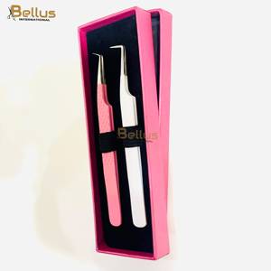 แหนบต่อขนตาปลายโค้งเรียว 90 ไฟเบอร์ทิป ยี่ห้อ Bellus International Professional พร้อมบริการออกแบบโลโก้ฟรี - Product Image 1