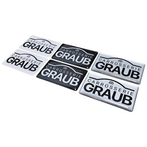 Autocollant en résine 3D en dôme époxy personnalisé avec logo de marque de véhicule, étanche - Product Image 4