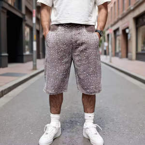 Pantalones Cortos de Felpa Francesa para Hombre, de Algodón Vintage, con Estampado de Serigrafía de Alta Calidad, Lavado Ácido, Fabricante Personalizado - Product Image 5