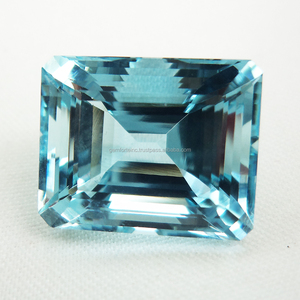 Cojín de pera Natural de grado 3A de Aguamarina, forma ovalada, piedra preciosa de nacimiento semipreciosa suelta certificada facetada para uso en joyería - Product Image 6