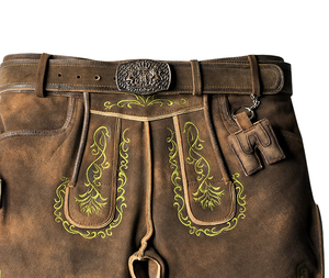 Shorts décontractés amples en polyester respirant et écologique pour hommes, style Lederhosen bavarois traditionnel, vente en gros - Product Image 4