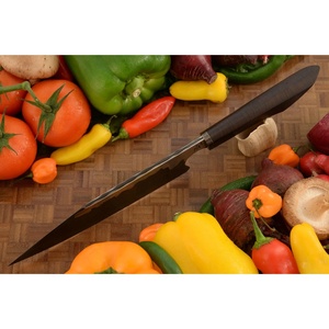 Cuchillo de Chef de Acero al Carbono de 13 Pulgadas Hecho a Mano por Ahmad Fabric con Funda de Cuero y Mango Elegante Personalizable - Product Image 2