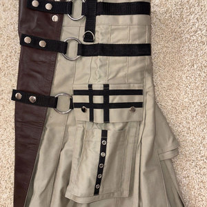 Kilt Utilitaire en Coton Vert Olive Superbe pour Hommes Irlandais et Écossais des Highlands 2026 - Product Image 3