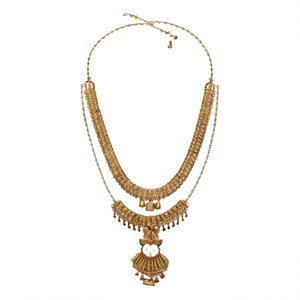 Nova Mart South Indian Ottiyanam Casual Alloy Gold Plated Oxidized Polish Fashion Body Jewelry - Product Image 2