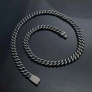 สร้อยคิวบาลิงค์เงินแท้ 925 ขนาด 18 มม. ประดับโมอิสซาไนต์สำหรับผู้ชาย สไตล์แร็ปเปอร์  ผ่านการทดสอบเพชร VVS พร้อมใบรับรอง GRA - Product Image 3