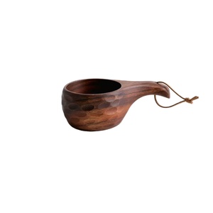 Tazas de Café de Madera Ecológicas Hechas a Mano, Estilo Americano, 250 ml, para Uso en el Hogar y la Oficina - Product Image 1
