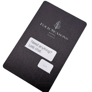 ผู้ผลิต 13.56MHz RFID นามบัตรไม้ไม้ไผ่ NFC บัตรโรงแรมไม้ - Product Image 1