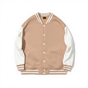 Chaqueta Varsity de Béisbol para Hombre, Personalizada con Bordado OEM, Invierno, Holgada, Casual, Resistente al Viento, Transpirable, Poliéster/Algodón, Cuello Alto - Product Image 4