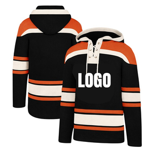 Sudadera con Capucha Personalizada de Hockey sobre Hielo con Cierre de Cordones, Diseño a Rayas, Unisex, Adulto, Manga Larga, Poliéster Transpirable, para Todas las Estaciones - Product Image 6