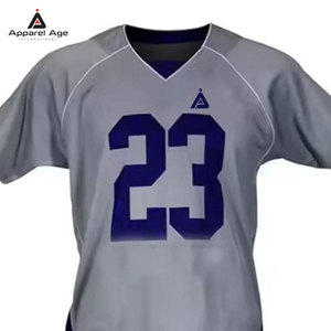 Dernier design d'uniforme de lacrosse pour hommes, haute qualité, respirant, confortable, manches courtes, 100% polyester, imprimé, grandes tailles - Product Image 4