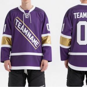 Jersey de Hockey sobre Hielo Personalizado con Nombre de Equipo, Talla Grande, Transpirable, de Secado Rápido, con Protección UV y Logotipo Sublimado, Primavera 2026 - Product Image 2