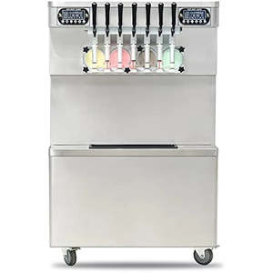เครื่องทำไอศกรีมซอฟต์เสิร์ฟ Kolice ICM-395 แบบเจ็ดรสชาติ พร้อมช่องจ่ายแบบโปร่งใส - Product Image 2