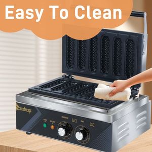 Commercial 110V Professional Intelligent Non-Stick French Muffin <b>Waffle</b> Iron <b>Machine</b> Corn Dog & Hotdog <b>Waffle</b> Maker - Product Image 5