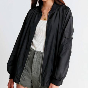 <b>Women</b> Bomber <b>Jacket</b> Modern Zip Up Outerwear <b>Lightweight</b> Casual Coat <b>for</b> Streetwear Travel and Daily Fashion - Product Image 5