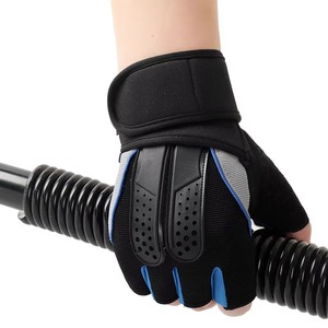 <b>Men</b> Women Gym <b>Gloves</b> Weight Lifting Outdoor Sports Semi Finger Cotton/Polyester/Spandex Quick Dry Four Seasons - Product Image 2