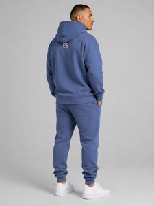 Survêtements d'hiver personnalisés OEM, style streetwear, à capuche, imprimés, ensemble 2 pièces, sweat-shirt à capuche, pantalon de survêtement en coton, décontracté pour hommes - Product Image 3
