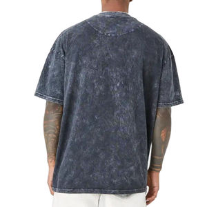 เสื้อยืดผู้ชายไซส์ใหญ่ สีม่วง ผ้าฝ้าย แขนสั้น คอกลม ลำลอง สีพื้น ผ้าเจอร์ซีย์ถัก ดีไซน์เรียบ - Product Image 3