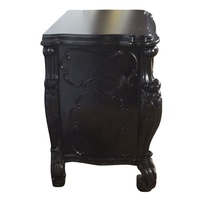 Table de chevet Rococo Lampe classique Table de chevet en bois Reproduction antique Chevets Style européen Chambre à coucher Meubles de maison