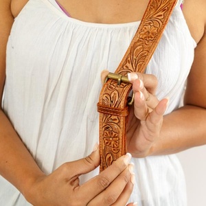 Nouveau véritable fait à la main usiné aztèque en cuir sacs fourre-tout femmes élégant sac à provisions élégant Style Vintage parfait accessoire sacs en cuir - Product Image 6