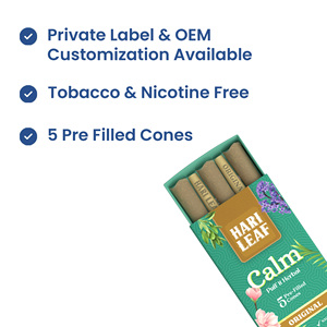 Conos de Hierbas Prellenados Hari Leaf Calm Original, Paquete de 5, Sin Tabaco, Sin Nicotina, OEM - Product Image 2