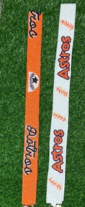 Cinturón Deportivo con Diseño de Astros, Hecho a Mano con Cuentas de Semillas de Algodón - Product Image 2