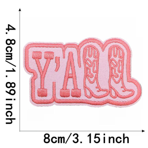 Parches Bordados de Fieltro Ecológico No Tejido Baratos al por Mayor con Diseños de Corazón, Alfabeto, Flor, Rectángulo y Triángulo, Insignias Personalizadas Termoadhesivas - Product Image 2