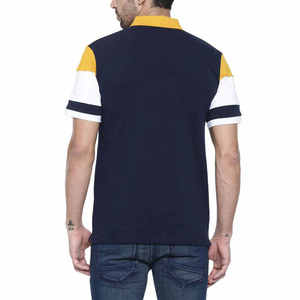 Chemise décontractée pour homme RAPID SPORTS de qualité supérieure, en polyester/coton, avec logo sur le devant, tricotée, unie, protection UV, respirante, vente en gros - Product Image 2