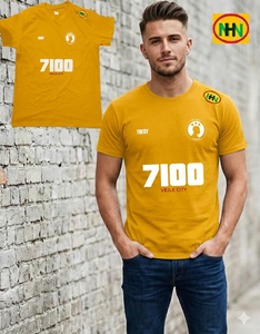 T-shirt à manches courtes en coton 100% tricoté pour hommes, été, fabriqué au Bangladesh - Product Image 1