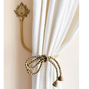 <b>Curtain</b> tieback Vintage <b>curtain</b> tieback metal tieback luxury drapery tieback window <b>curtain</b> holder Home Hotel Brass Aluminum - Product Image 4