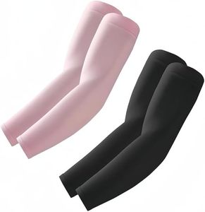 Manches de compression unies à manches longues pour femmes, protection solaire UPF50+, rafraîchissantes, pour sports de plein air, cyclisme, course à pied, entraînement - Product Image 1