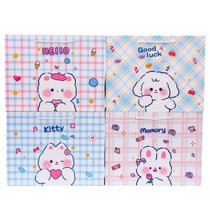 Cute Animal Printed <b>Gift</b> <b>Bag</b> with Plaid Background Eco-Friendly, Durable, and Perfect for Party Favors, Birthdays (Style 02) - Product Image 5