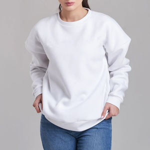 เสื้อสเวตเชิ้ตคอกลมทรงหลวมโอเวอร์ไซส์สำหรับผู้หญิง  ลายพิมพ์ดิจิตอล  ผ้าฟลีซบุซับใน  ระบายอากาศได้ดี  ดีไซน์ใหม่สำหรับฤดูใบไม้ร่วงและฤดูหนาว สไตล์ลำลอง - Product Image 5