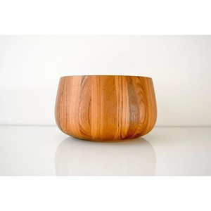 Handcrafted Teak <b>Wood</b> Bowl Wholesale | Artisan Carved Serving Bowl India - Product Image 4