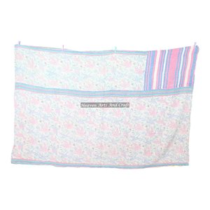 Vintage Kantha <b>Indian</b> Sari <b>Throws</b> And Blankets - Vintage Kantha Quilt Recycled Sari Blanket Wholesale Sari <b>Indian</b> Reversible - Product Image 4