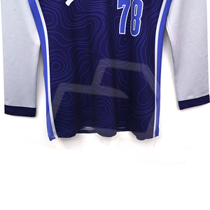 เสื้อวอลเลย์บอลแบบซับลิเมชั่นขายส่ง แขนยาว คอวี ยูนิเซ็กซ์ สำหรับผู้ใหญ่ ระบายเหงื่อได้ดี ผ้าโพลีเอสเตอร์ 180 กรัม สกรีนชื่อทีมได้ตามต้องการ - Product Image 6