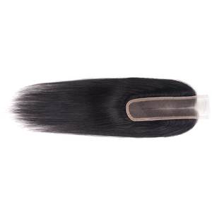 Indian Hair Remy Lace Closure Straight & Kinky Straight Human Hair <b>U</b>-<b>Part</b> Easy Apply Style 1 - Product Image 2