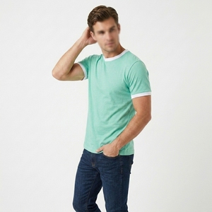 Men Light <b>Weight</b> Breathable Combed Cotton Fabric Solid Color Crew Neck Short Sleeve <b>Blank</b> Design T Shirt Wholesale Price - Product Image 6