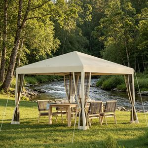 "Quick Pop up <b>Canopy</b> <b>Tent</b> with Mesh Netting for Outdoor Events" - Product Image 1